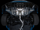 AWE Touring Edition Exhaust for FL5 Civic Type R - Triple Diamond Black Tips - Mounted